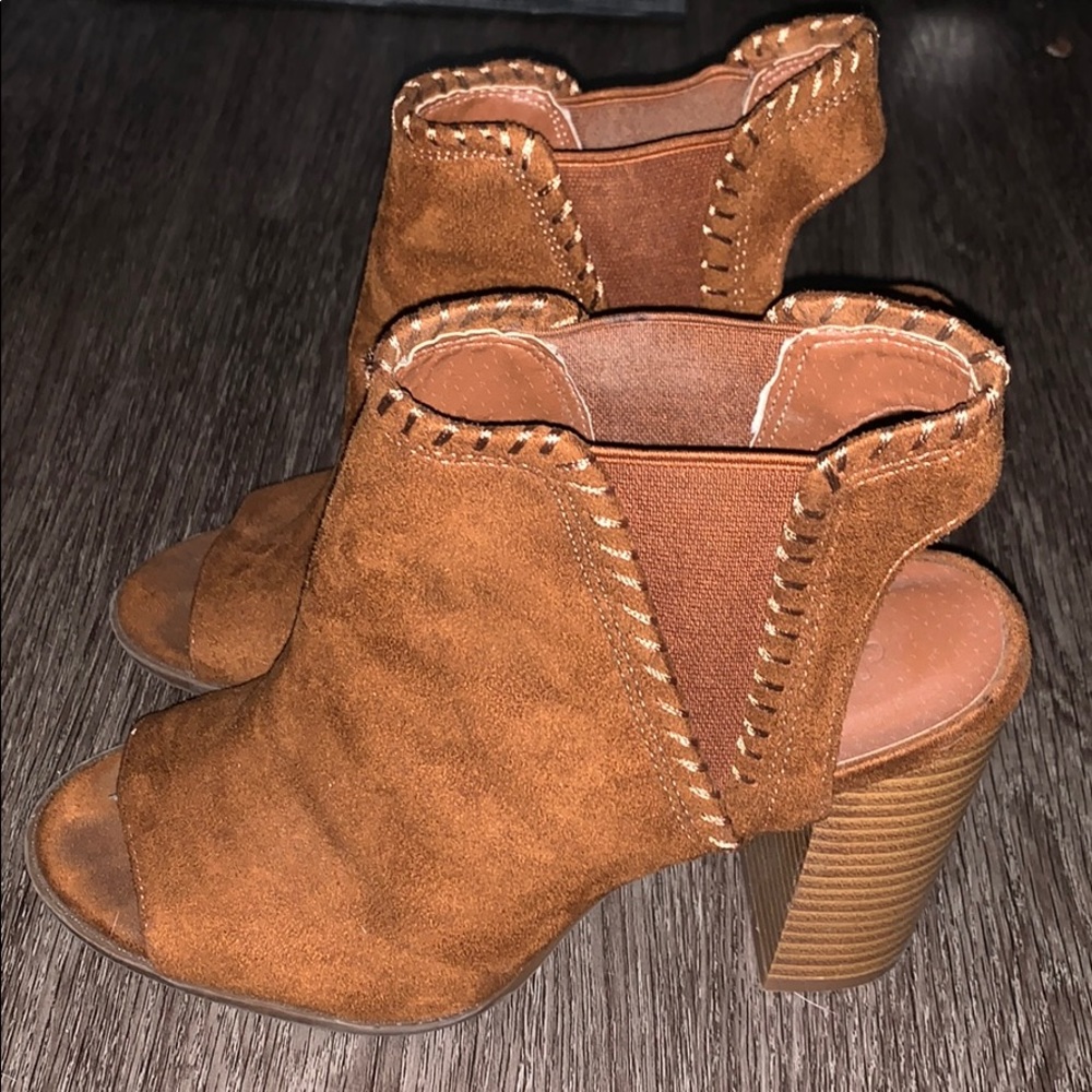 Brown booties